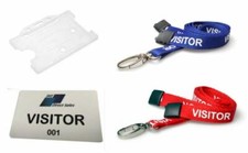 CUSTOM Printed Plastic VISITOR