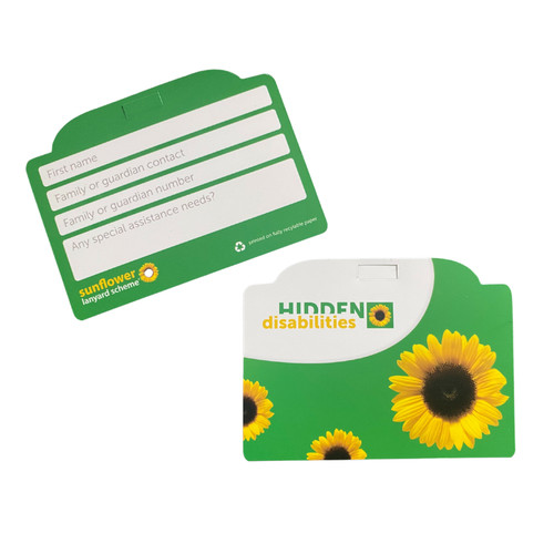 Card for sunflower - card,
