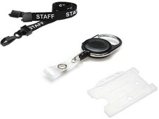 STAFF Lanyard Black With