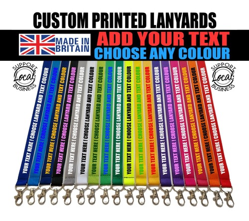 Printed lanyards personalised - printed,