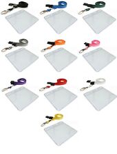 ID Badge Card Plastic Pocket