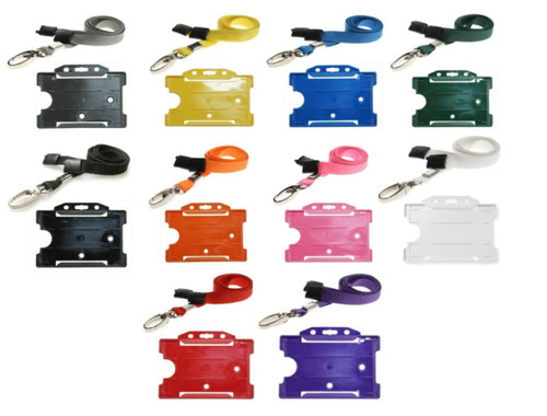 Plain lanyard metal neck strap - metal,