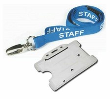 STAFF NECK LANYARD BLUE ID